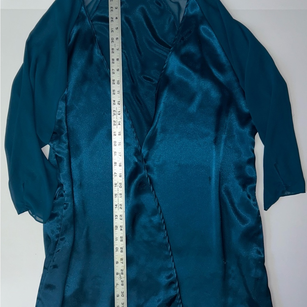 Victoria's Secret Deep Teal Satin Slip Dress
